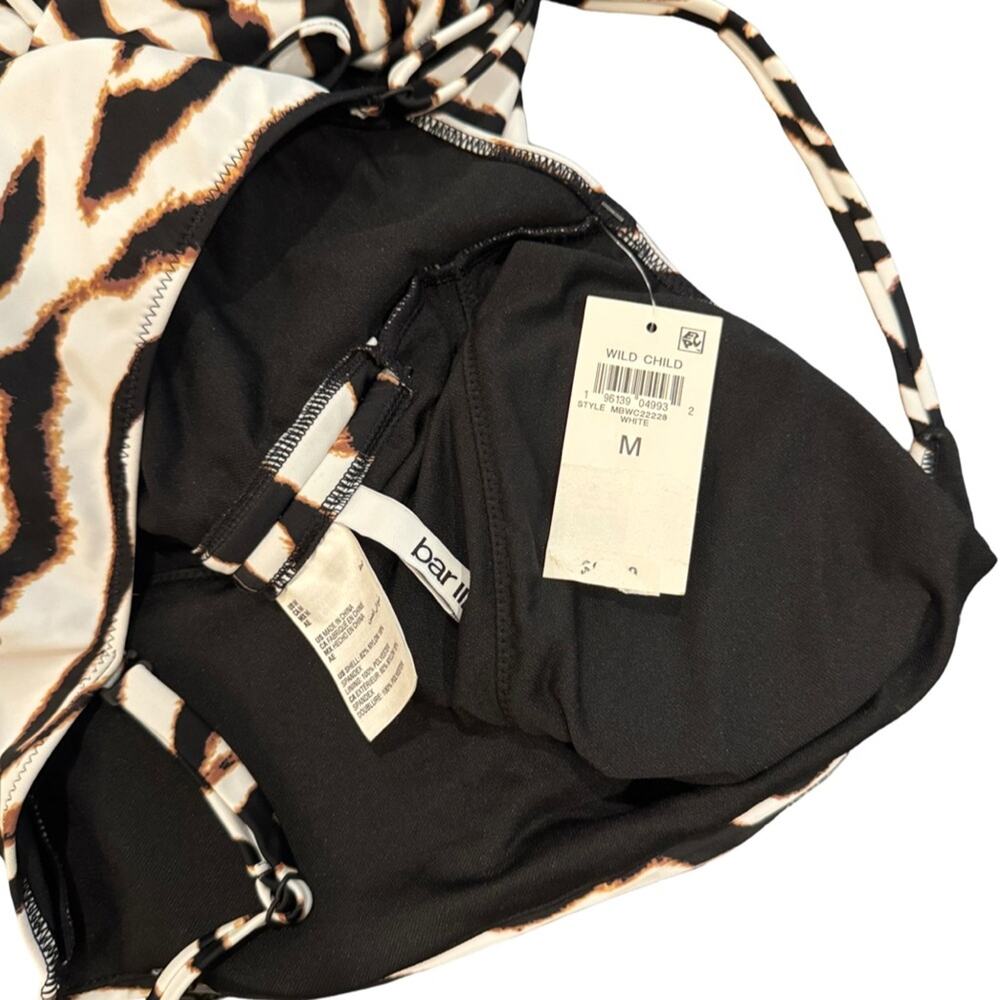 Bar III Zebra-Print One-Piece Swimsuit - Wild Child M - Picture 6 of 6
